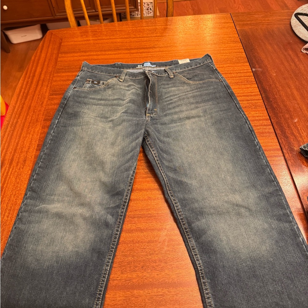 Wrangler Men's Dark Blue Straight Jeans